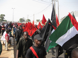 Nijerya Müslümanlarından Mescid-i Aksâ? ya Ve Filistin?e Destek Yürüyüşü