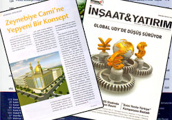 İnşaat&Yatırım Dergisi Ekim Sayısında Zeynebiye Camii Projesini Tanıttı (Foto)