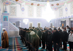 İmam Rıza (a.s.) Camii'nde Bir Sabah Namazı (Foto)