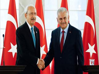 Başbakan Binali Yıldırım ile CHP Genel Başkanı Kemal Kılıçdaroğlu Görüştü