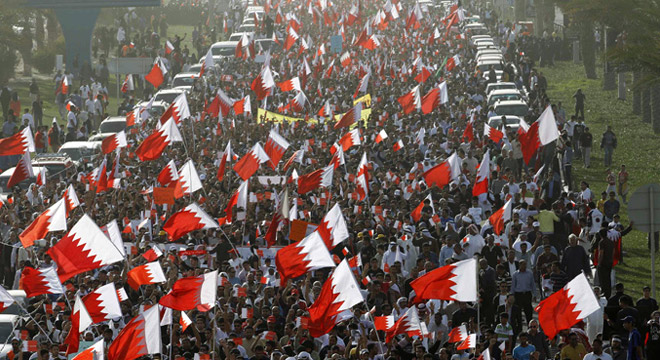 Bahreyn Halkı Suud Rejiminin İşgalciliğini Protesto Etti