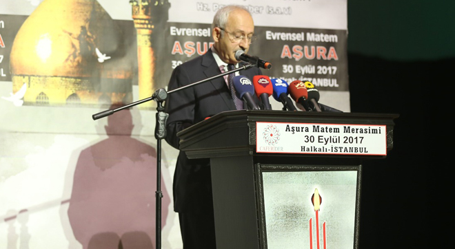 Cumhuriyet Halk Partisi Genel Başkanı Kemal Kılıçdaroğlu'nun Aşura 2017 Konuşması