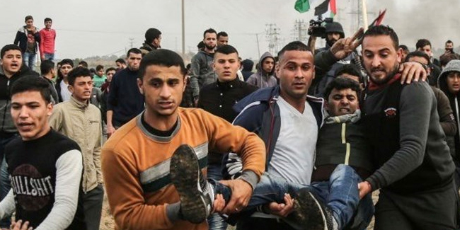 Gazze'de 'Büyük Dönüş' Yürüyüşlerinde 3 Şehit, 349 Yaralı