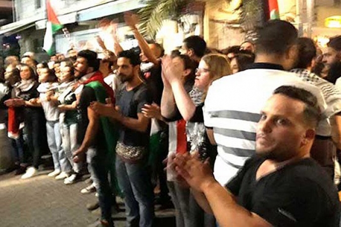 Hayfa'da İsrail Karşıtı Gösteriler Sürüyor