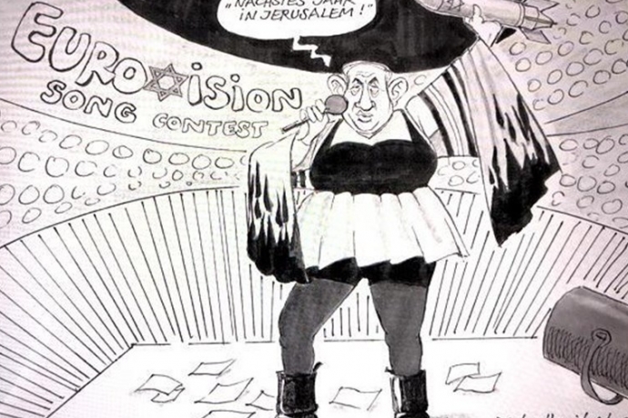Netanyahu'yu Çizen Alman Karikatürist Kovuldu