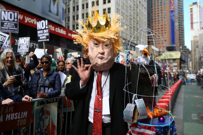 ABD'de Trump Protesto Edildi
