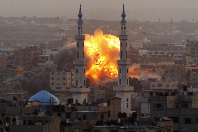 İsrail Gazze'ye Havantopu Saldırısı Düzenledi
