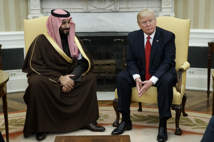Son dakika... Suudi Veliaht Prens, Trump'la görüştü
