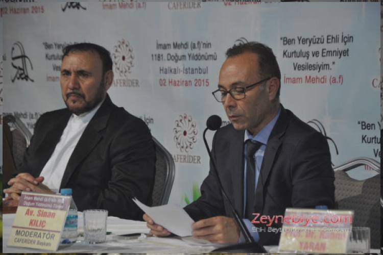 Caferider tarafından Yahya Kemal Beyatlı Gösteri Merkezi?nde düzenlenen İmam Mehdi?nin viladet programına binlerce kişi katılınca, salonda yer sıkıntısı yaşandı.