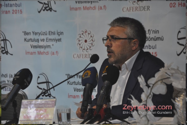 Caferider tarafından Yahya Kemal Beyatlı Gösteri Merkezi?nde düzenlenen İmam Mehdi?nin viladet programına binlerce kişi katılınca, salonda yer sıkıntısı yaşandı.