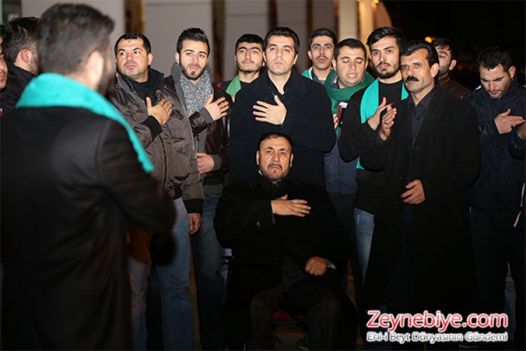 Hz. Peygamberimizin torunu Hz. İmam Hüseyin ve 71 yareni, Kerbela Çölünde şehit edilişlerinin 40. gününde törenlerle anıldı.