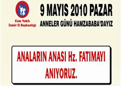 Cem Vakfı, İzmir'de Hz. Fatıma'yı Anacak