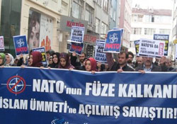 Malatya'da Füze Kalkanı Protestosu