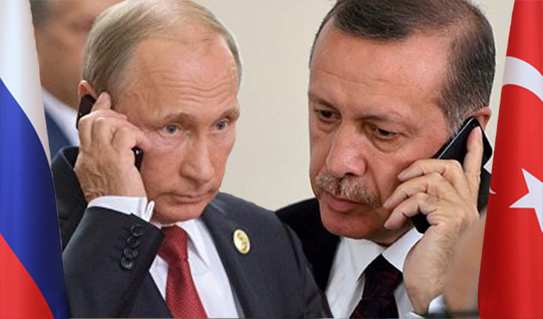 Erdoğan ve Putin Telefonda Suriye'yi Görüştü